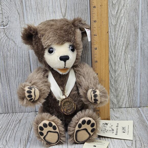 Vtg Steiff 1996 Mohair Clifford Berryman Bear Celebration Teddy Roosevelt 1741 - Picture 16 of 16